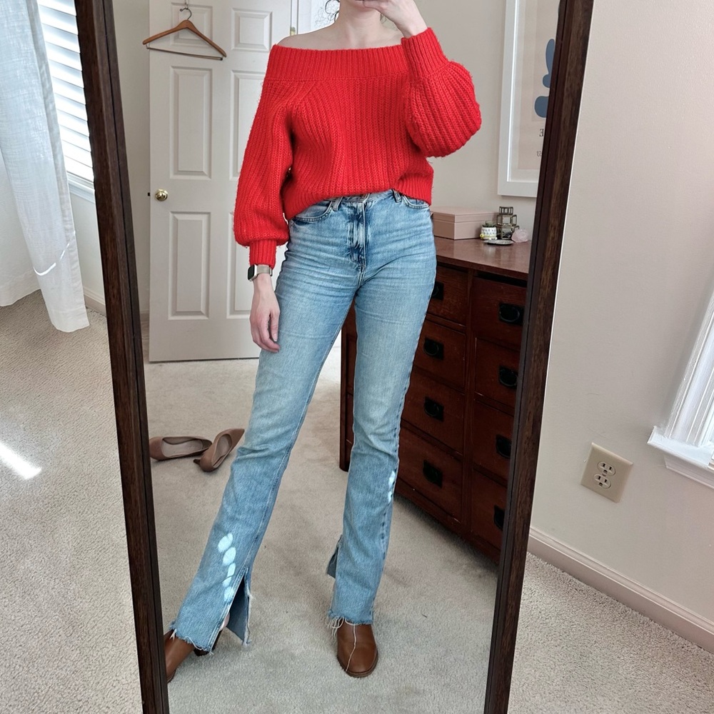 H&M - Off The Shoulder Knit Sweater - Size M